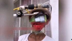 全自动吃瓜机吃西瓜视频,趣味十足！